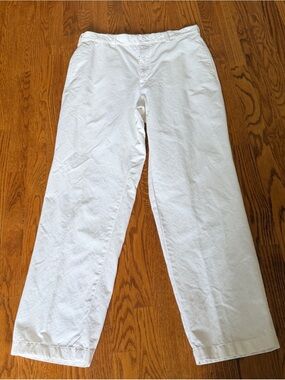 Savane Men’s White Straight Leg Cotton Pants 34x32 EUC
